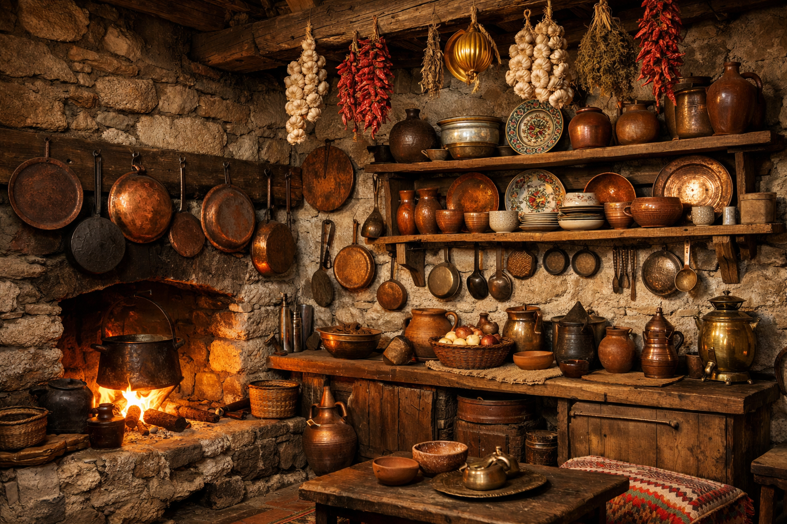 Geleneksel Anadolu mutfağı iç mekanı